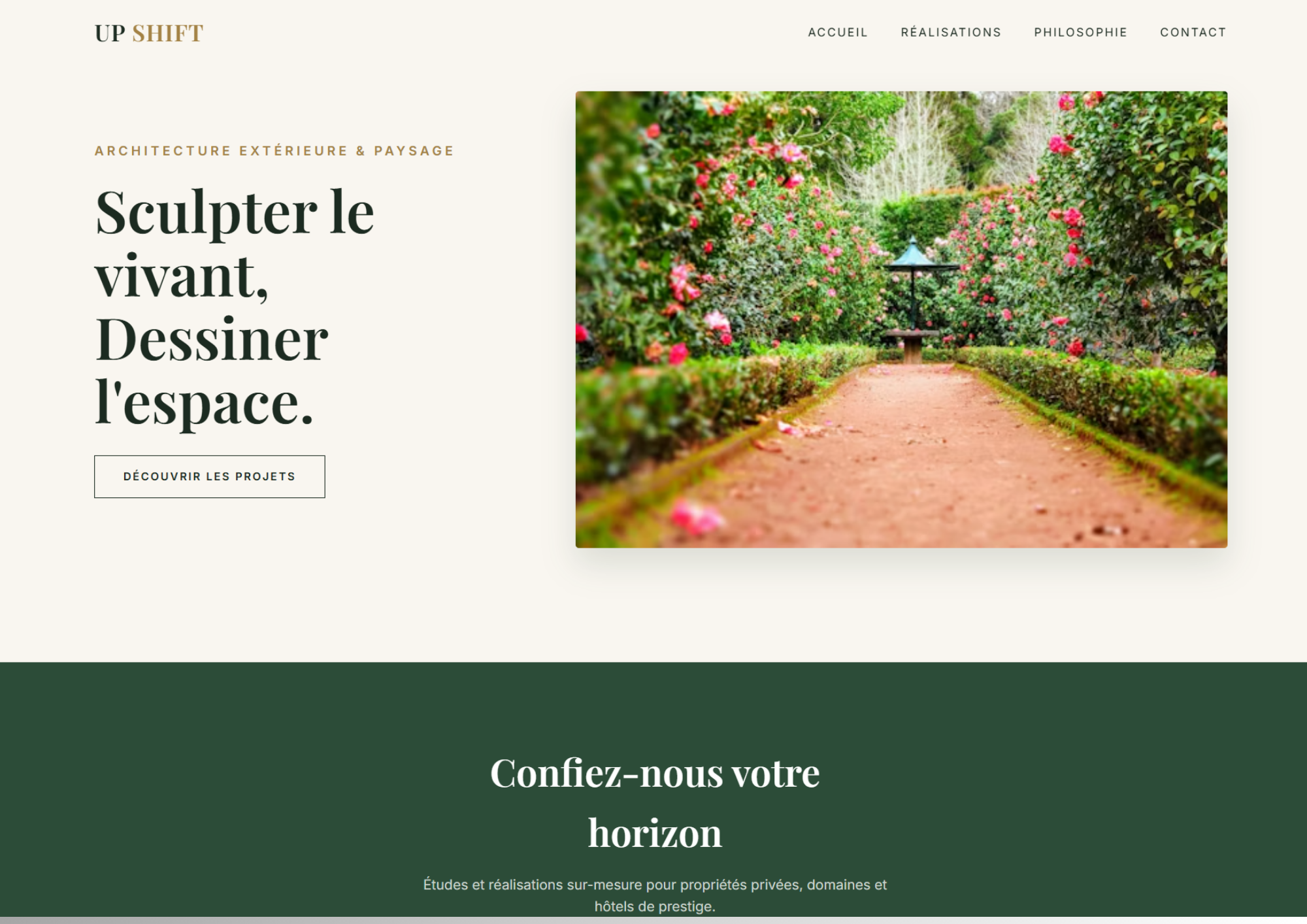 site web pour paysagiste - entreprises de terassement - btp